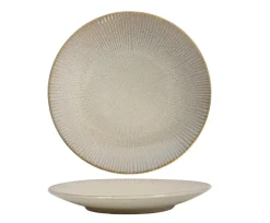 Cookinglife Ontbijtborden / Dessertborden Coastal Lines Ocean Beige ø 21 cm - 6 Stuks