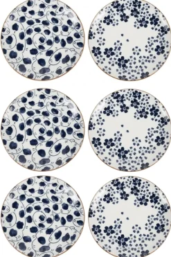 Cookinglife Ontbijtborden / Desserborden Fleuris ø 19 cm - 6 stuks