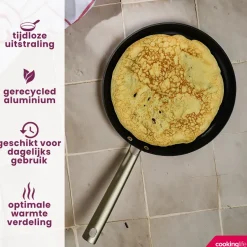 Cookinglife Pannenkoekenpan ProForge - ø 28 cm - keramische anti-aanbaklaag - geschikt voor alle warmtebronnen