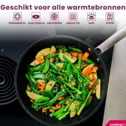 Cookinglife Pannenkoekenpan ProForge - ø 28 cm - keramische anti-aanbaklaag - geschikt voor alle warmtebronnen