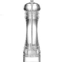 Cookinglife Pepermolen Rocca Transparant - RVS Molen - 21.5 cm