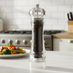 Cookinglife Pepermolen Rocca Transparant - RVS Molen - 21.5 cm