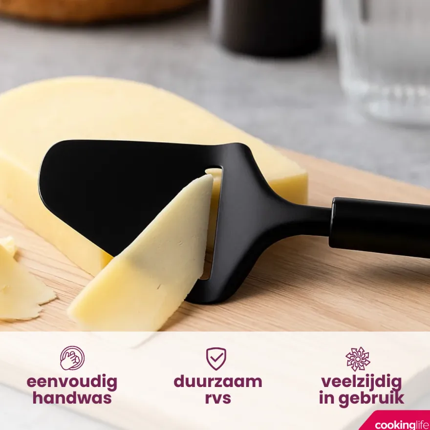 Cookinglife Pizzasnijder Zwart 22 cm