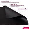 Cookinglife 6 Placemats + 6 Onderzetters - Afwasbaar - Zwart