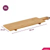 Cookinglife Serveerplank / Tapasplank op pootjes - XL - Bamboe - 88 x 26 cm