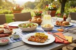 Cookinglife Serviesset CampVibe - Kunststof 12-delig / 4 personen - 4 dinerborden, 4 ontbijtborden en 4 kommen