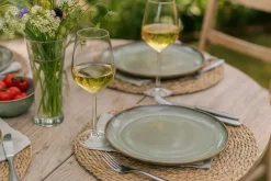 Cookinglife Serviesset Sabi Groen 18-delig / 6 personen - 6 dinerborden, 6 ontbijtborden en 6 kommen
