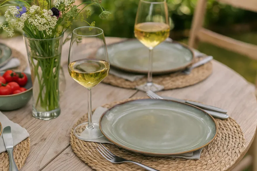 Cookinglife Serviesset Sabi Groen 18-delig / 6 personen - 6 dinerborden, 6 ontbijtborden en 6 kommen