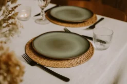 Cookinglife Serviesset Sabi Groen 18-delig / 6 personen - 6 dinerborden, 6 ontbijtborden en 6 kommen