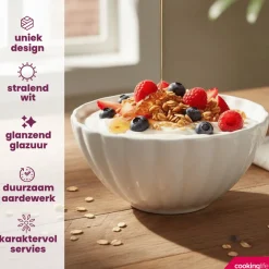 Cookinglife Soepkommen / Kommen Cardida Off White ø 14 cm - 6 Stuks