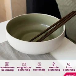 Cookinglife Soepkommen / Kommen Mos groen ø 16,5 cm - 6 Stuks