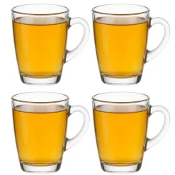 Cookinglife Theeglazen met Oor - 300 ml - 4 Stuks