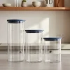 Cookinglife Voorraadpotten set - Glas - ø 13 cm - 1.5 / 1.9 / 2.5 Liter - 3 stuks