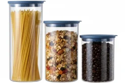 Cookinglife Voorraadpotten set - Glas - ø 13 cm - 1.5 / 1.9 / 2.5 Liter - 3 stuks