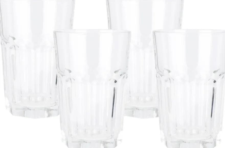 Cookinglife Waterglazen 500 ml Glas - Stapelbare Drankglazen Set van 4