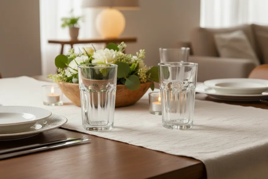 Cookinglife Waterglazen 500 ml Glas - Stapelbare Drankglazen Set van 4