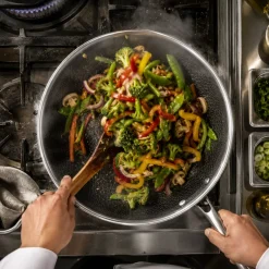 Cookinglife Wokpan HexaCook - Hybride Pan ø 28 cm - NON STICK - geschikt voor alle warmtebronnen - keramische anti-aanbaklaag