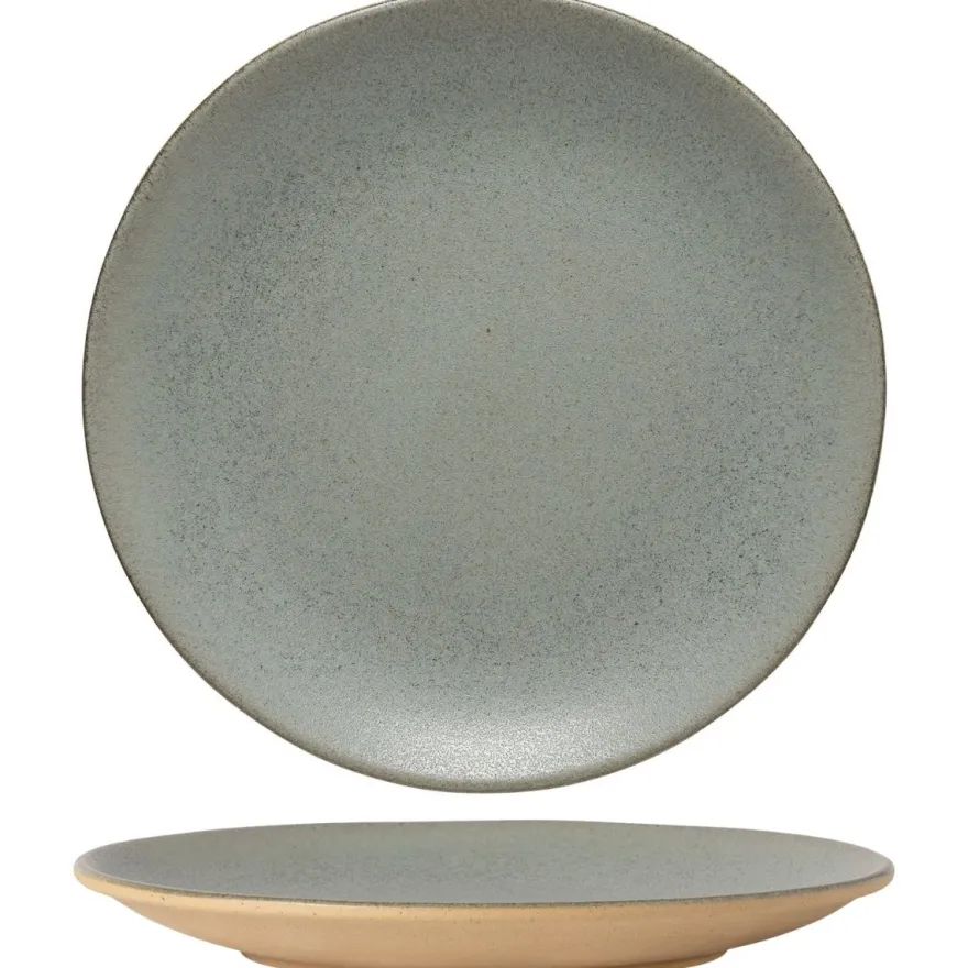 Costa Nova Dinerborden Arenito Sage Green ø 28 cm - 6 stuks