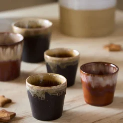 Costa Nova Espresso Kopjes Casafina Poterie Caramel-Latte 80 ml - 6 stuks