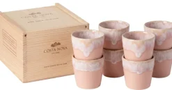 Costa Nova Espresso Kopjes Grespresso Soft Pink 80 ml - 8 stuks - Gift box