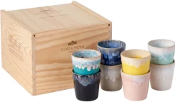 Costa Nova Koffiekopjes Grespresso Multicolor 190 ml - 8 stuks - Gift box