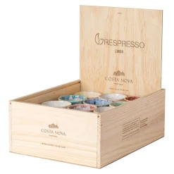 Costa Nova Koffiekopjes Grespresso Multicolor 190 ml - 24 stuks - Gift box