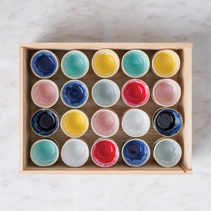 Costa Nova Koffiekopjes Grespresso Multicolor 190 ml - 24 stuks - Gift box