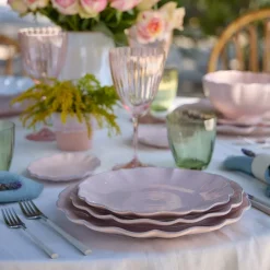 Costa Nova Serviesset Rosa Rosé Pink 18-delig / 6 personen - 6 dinerborden, 6 ontbijtborden & 6 diepe borden