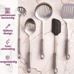 Cosy & Trendy Bakspaan met openingen - Delish Plus - RVS