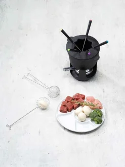 Cosy & Trendy BBQ Borden / Gourmetborden / Fondueborden 6 vakken ø 23.5 cm - 4 Stuks