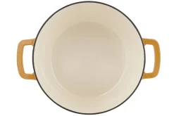 Cosy & Trendy Braadpan met deksel Fontestic Gietijzer Amber Gold ø 20 cm / 2.7 Liter - geëmailleerde anti-aanbaklaag