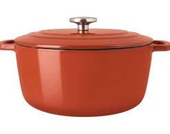 Cosy & Trendy Braadpan met deksel Fontestic Gietijzer Roest ø 28 cm / 6.8 Liter - geëmailleerde anti-aanbaklaag