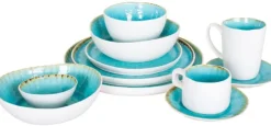 Cosy & Trendy Diep Bord Laguna Azzurro 21 x 20 cm