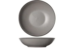 Cosy & Trendy Diepe Borden / Pastaborden Speckle Grijs - ø 20 cm - 6 stuks