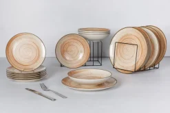 Cosy & Trendy Dinerborden Sintra Terracotta ø 26 cm - 4 Stuks