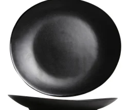Cosy & Trendy Dinerborden Vongola Black - 28 x 26 cm - 4 Stuks