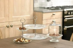Cosy & Trendy Etagere / Serveertoren Retro - Glas - ø 18, 25 & 29 cm - 3 Laags