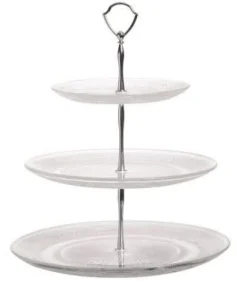 Cosy & Trendy Etagere / Serveertoren Retro - Glas - ø 18, 25 & 29 cm - 3 Laags