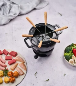 Cosy & Trendy Fondueset Fontestic Gietijzer Black - Ø 18 cm