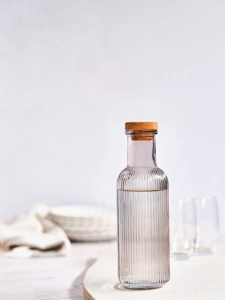 Cosy & Trendy Karaf met Kurk - Waterkaraf - Raya - Grijs - 1 Liter