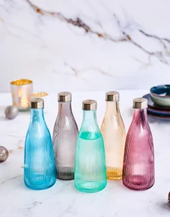 Cosy & Trendy Karaf / Waterkaraf Atla - met RVS Dop - Glas - Mineral Green - 1 liter