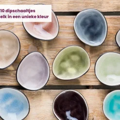 Cosy & Trendy Kleine Schaaltjes / Dipschaaltjes Streetfood 9 x 7 cm / 100 ml - 10 Stuks