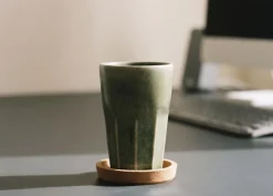 Cosy & Trendy Latte Macchiato Bekers Bistro Thyme Green 450 ml - 6 stuks