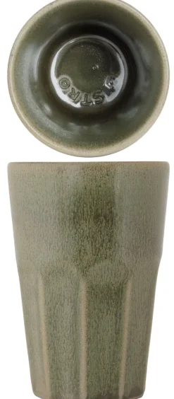 Cosy & Trendy Latte Macchiato Bekers Bistro Thyme Green 450 ml - 6 stuks