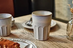 Cosy & Trendy Latte Macchiato Bekers Bistro Vintage White 450 ml - 6 stuks