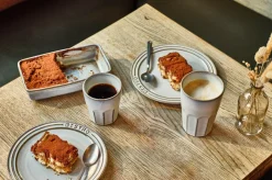 Cosy & Trendy Latte Macchiato Bekers Bistro Vintage White 450 ml - 6 stuks