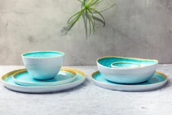Cosy & Trendy Mokken / Bekers - Laguna Azzurro 390 ml - 4 Stuks
