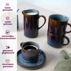 Cosy & Trendy Mokken Quintana Blue - 450 ml - 4 Stuks