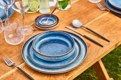 Cosy & Trendy Ontbijtborden / Dessertborden Jade Indigo ø 22.5 cm - 4 Stuks