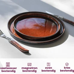 Cosy & Trendy Ontbijtborden / Dessertborden - Quintana Amber ø 22 cm - 4 Stuks